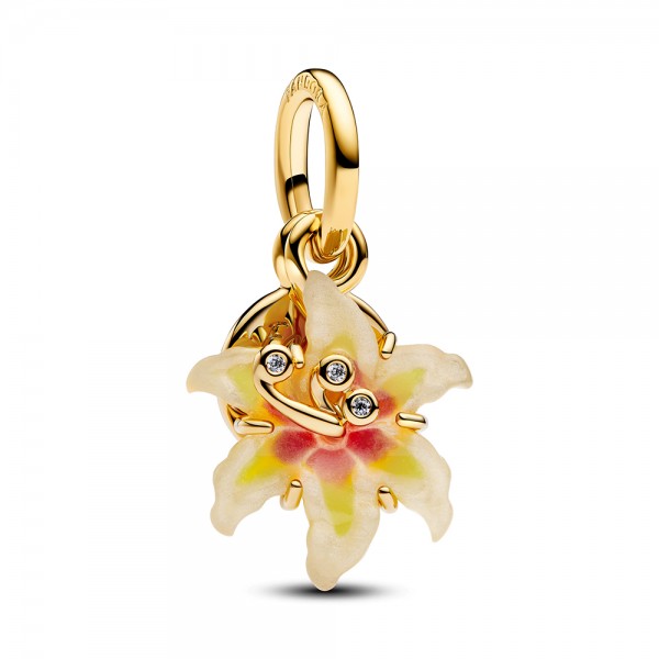 PANDORA SHINE Disney Rapunzel Neu Verföhnt Magische Blume Glow-in-the-Dark-Charm 764020C01