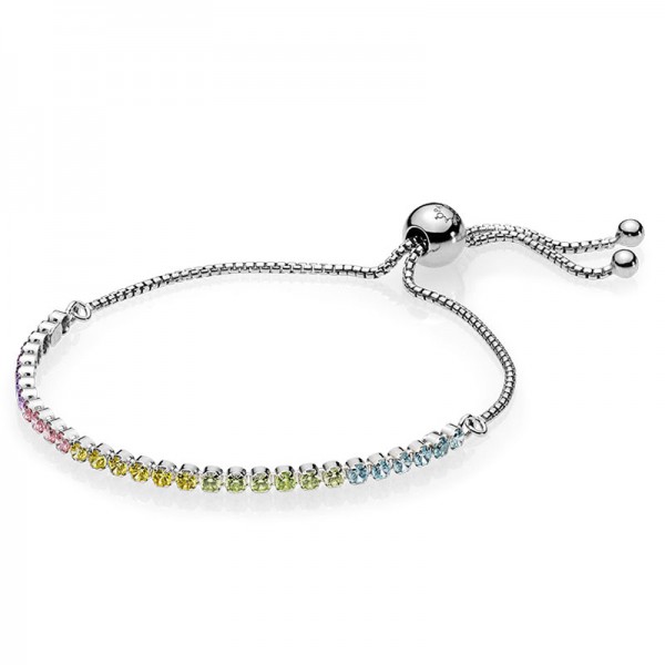 PANDORA Multi-Colour Sparkling Strand Bracelet 590524PCZMX-1