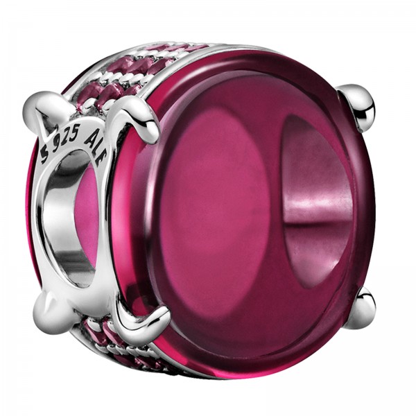 Kirschrotes Ovales Cabochon PANDORA Charm 799309C01