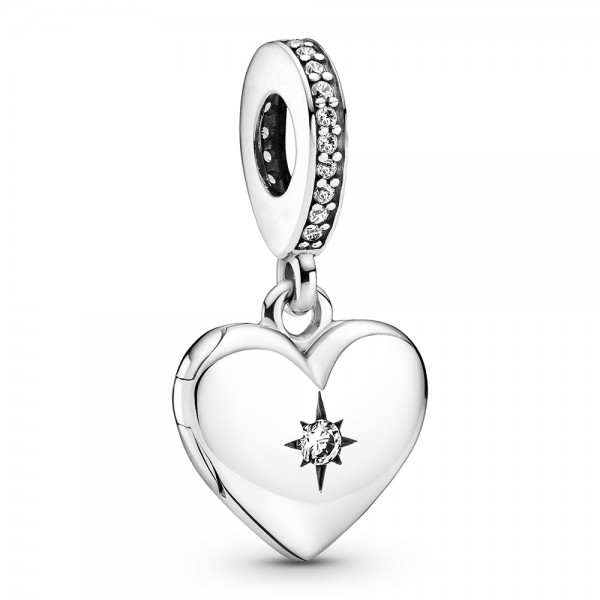 Aufklappbares Herz Medaillon PANDORA Charm-Anhänger 799537C01