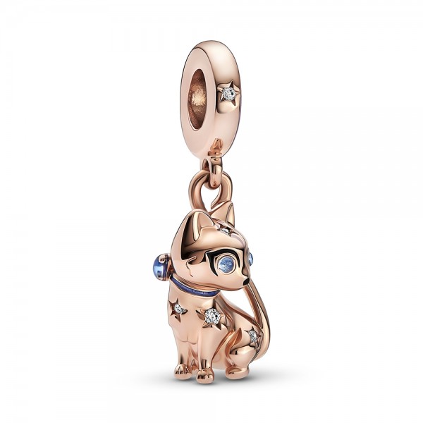 Funkelnde Katze Charm-Anhänger PANDORA Rose 782259C01