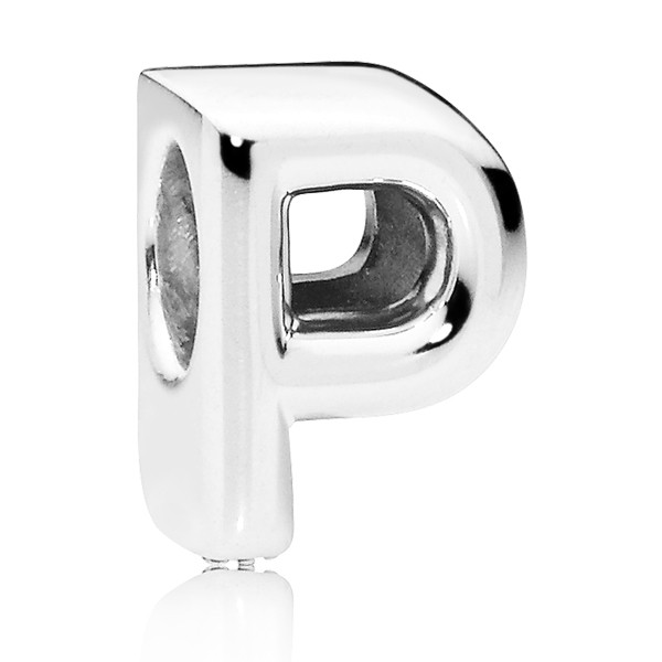 PANDORA Buchstabe Letter P silver charm 797470