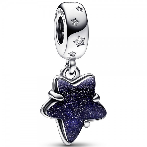 Himmlischer Galaxie Stern Murano PANDORA Charm-Anhänger 792368C01