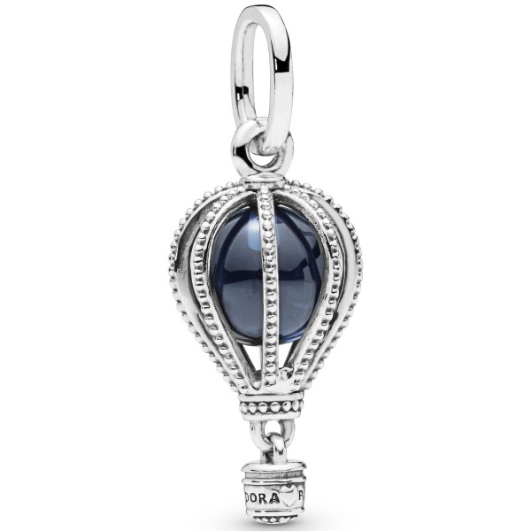 Blue Hot Air Balloon PANDORA Dangle Charmanhaenger 798064NMB