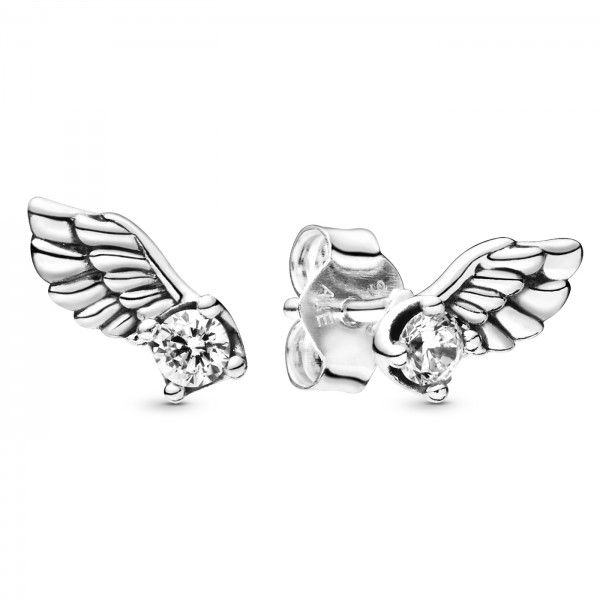 Sparkling Angel Wing PANDORA Ohrrstecker 925er Sterlingsilber 298501C01