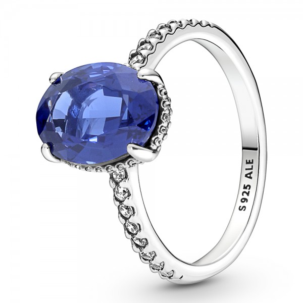 Blau Funkelnder Statement-Strahlenkranz Ring PANDORA 190056C01