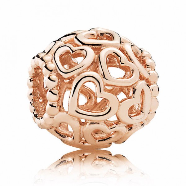 All Over-Herzen PANDORA ROSE Charm Herzstrudel 780964