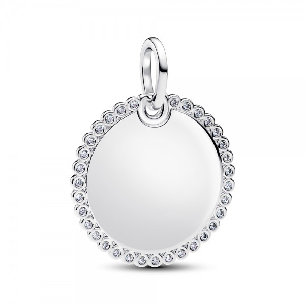 PANDORA Gravierbarer runder Anhänger 394007C01