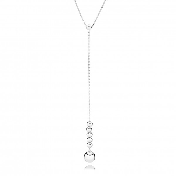 PANDORA Halskette Beaded silver Y-necklace 397750