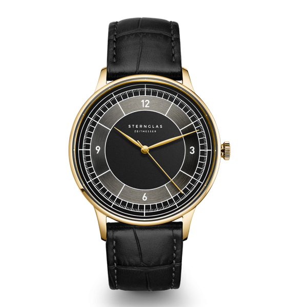 Sternglas Sedius schwarz gold S01-SD04-HE03 Herrenuhr