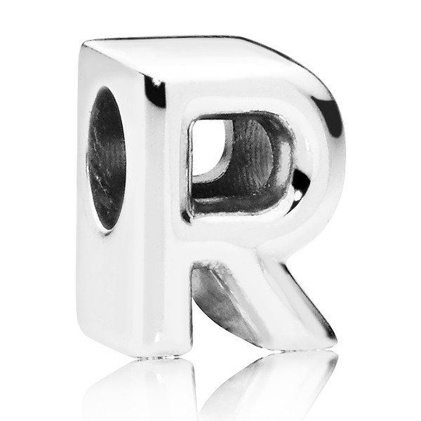 PANDORA Buchstabe Letter R silver charm 797472