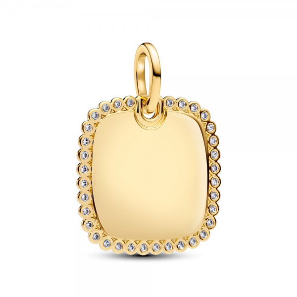 PANDORA SHINE Gravierbarer Quadratischer Anhänger 364009C01