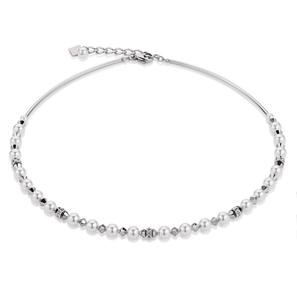 Coeur De Lion Collier Swarovski® Kristalle &amp; Crystal Pearls silber 4828101700
