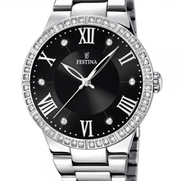 Festina Damen Uhr Boyfriend Collection F16719/2 Edelstahl Armband