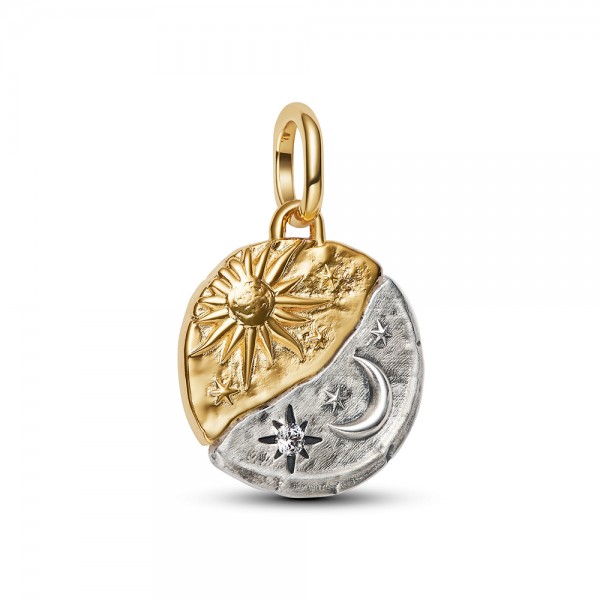 PANDORA SHINE Sonne und Mond Medaillon-Charm 763977C01