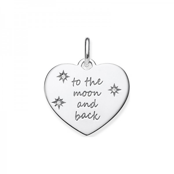 LBPE0020-051-21 Thomas Sabo Anhänger Herz to The Moon and Back 925Er Sterlingsilber