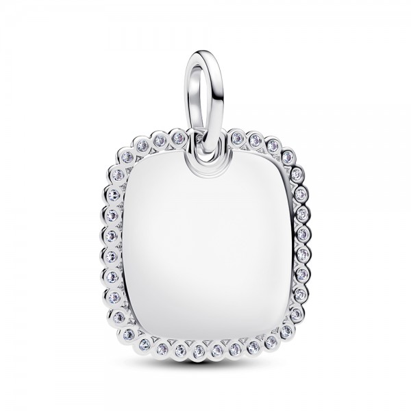 PANDORA Gravierbarer Quadratischer Anhänger 394009C01