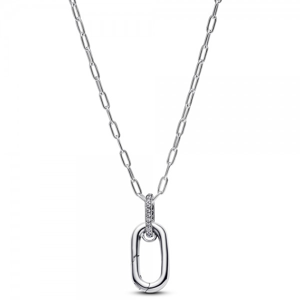 PANDORA Anhänger-Halskette mit aufklappbarem Glied Sterling-Silber 394086C01-50