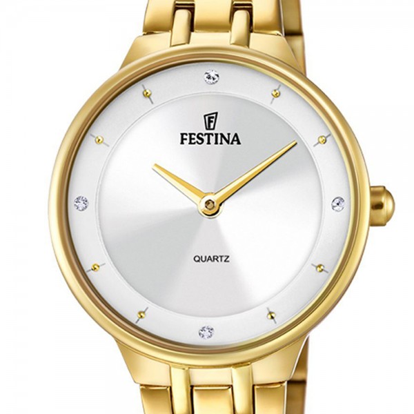 FESTINA Damenuhr F20601/1 Gold Armband Edelstahl