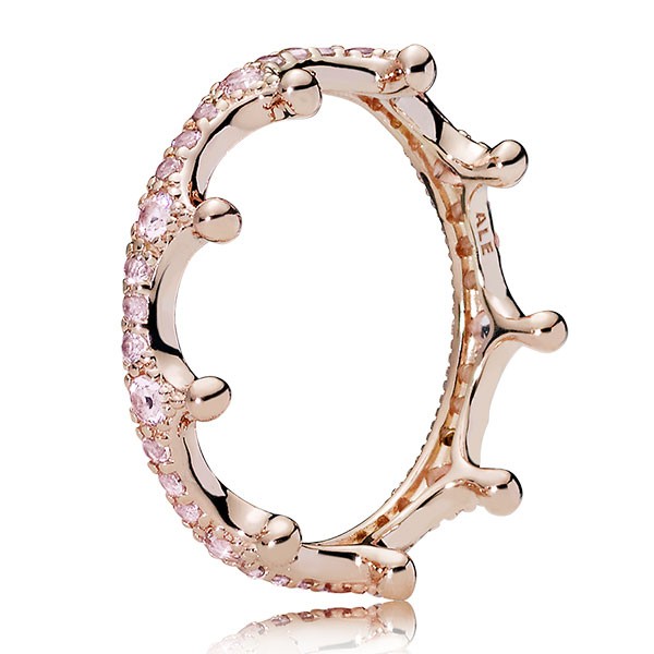 PANDORA Ring Pink Enchanted Crown 187087NPO-50