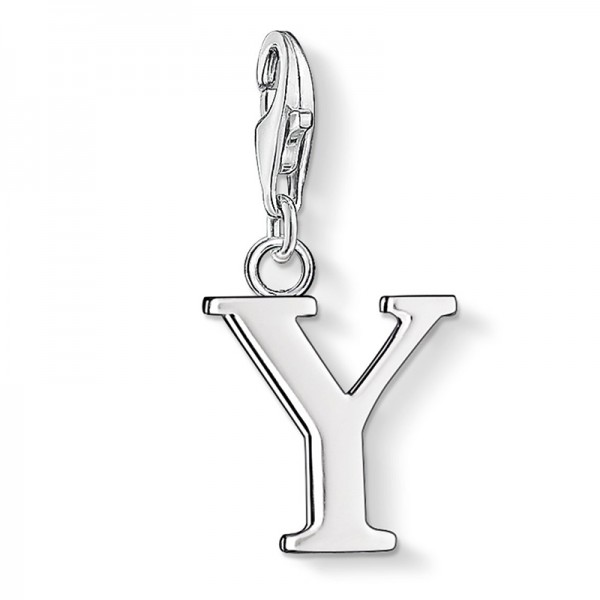 Thomas Sabo Damen-Charm Club-Anhänger Buchstabe Y 925er Sterlingsilber 0199-001-12