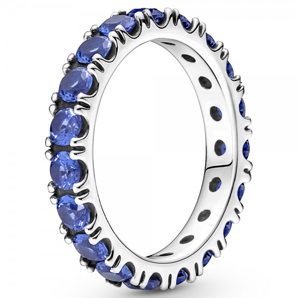 Blau Funkelnde Reihe Ewigkeits-Ring PANDORA Ring 190050C02