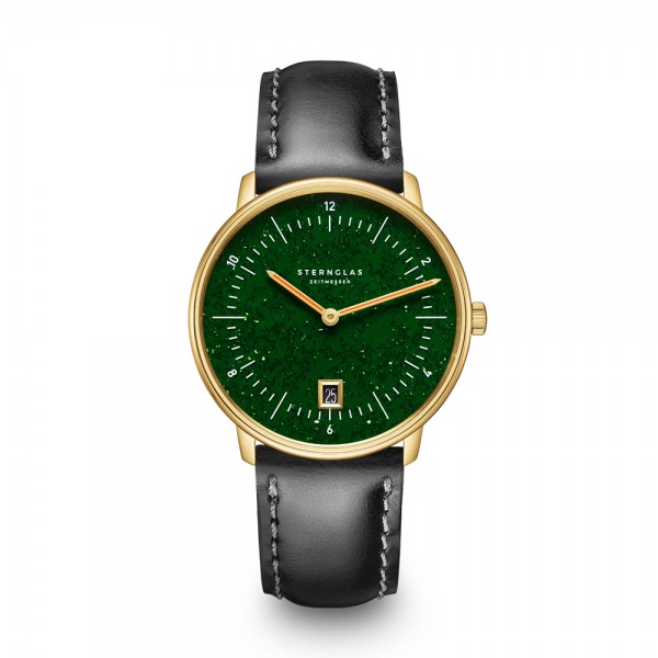 STERNGLAS NAOS E Aventurine dunkelgrün gold S01-NAN41-BR04