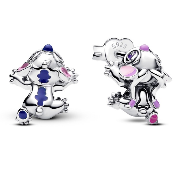 PANDORA Disney Stitch &amp; Angel Ohrstecker Sterling-Silber 293741C01