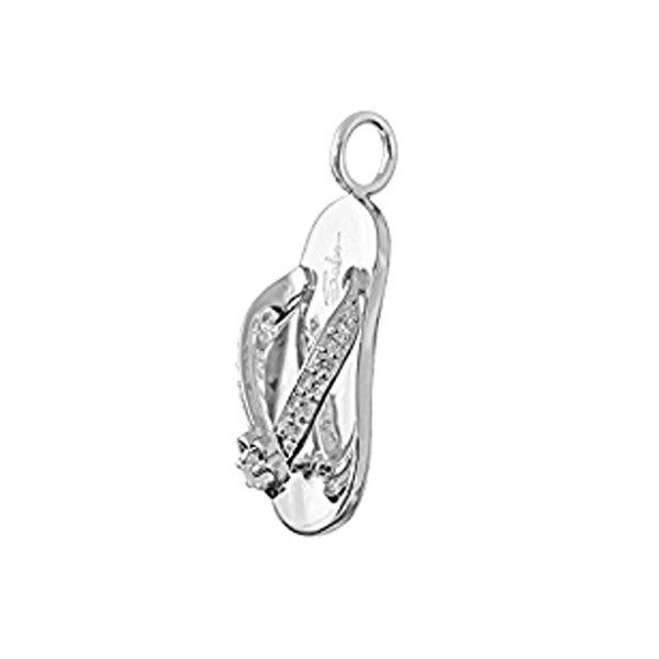 PE451-051-14 Thomas Sabo Flip-Flop Special Addition Anhänger mit Öse Silber mit weißem Zirkonia