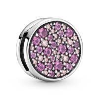 Rosafarbener PANDORA REFLEXIONS Pavé-Clip 799362C0 Rosafarbener PANDORA REFLEXIONS Pavé-Clip 799362C0