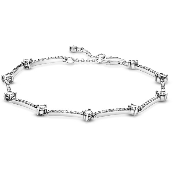 Funkelnde Pavé-Stäbe PANDORA Armband 599217C02