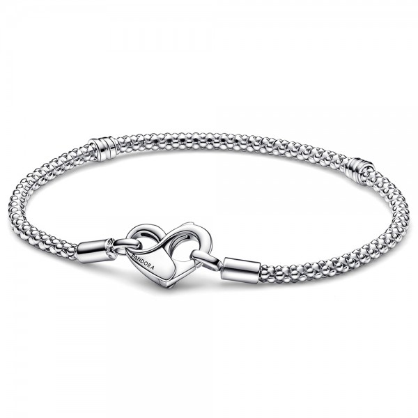 PANDORA Armband mit Infinity Herzverschluss 592453C00