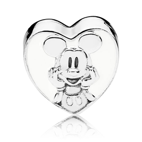 PANDORA Clip Disney Mickey silver heart 797169EN12
