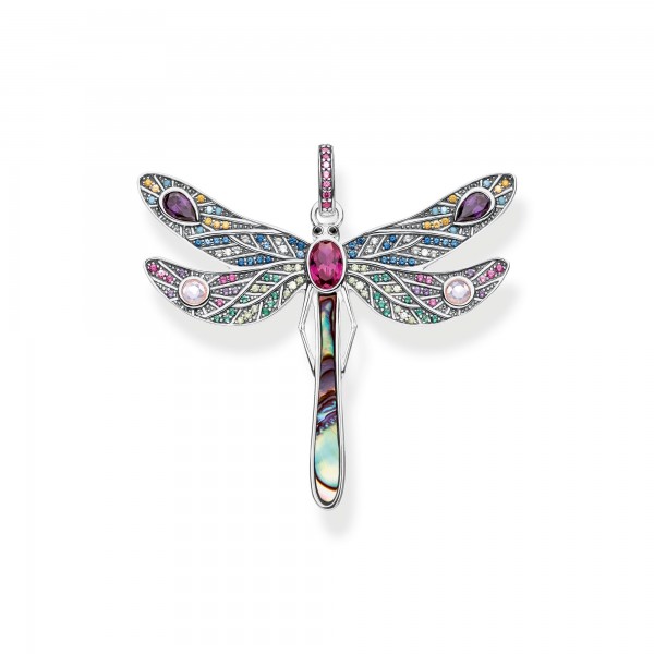 PE827-998-7 Thomas Sabo Anhänger Libelle 925 Sterlingsilber, geschwärzt, Kaltemail
