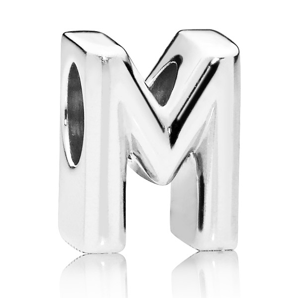 PANDORA Buchstabe Letter M silver charm 797467