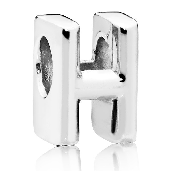 PANDORA Buchstabe Letter H silver charm 797462