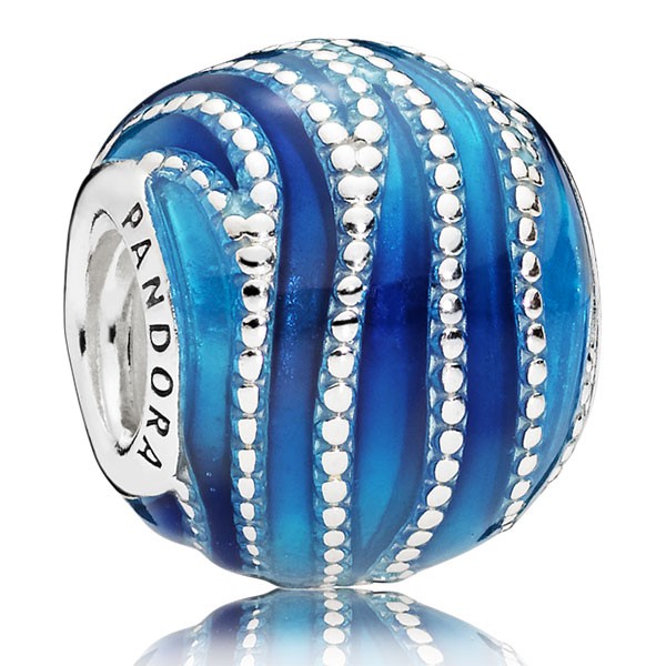 PANDORA Charm Blue Swirls 797012ENMX