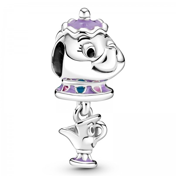 Disney Beauty and the Beast Mrs. Potts and Chip Dangle PANDORA Charm 799015C01