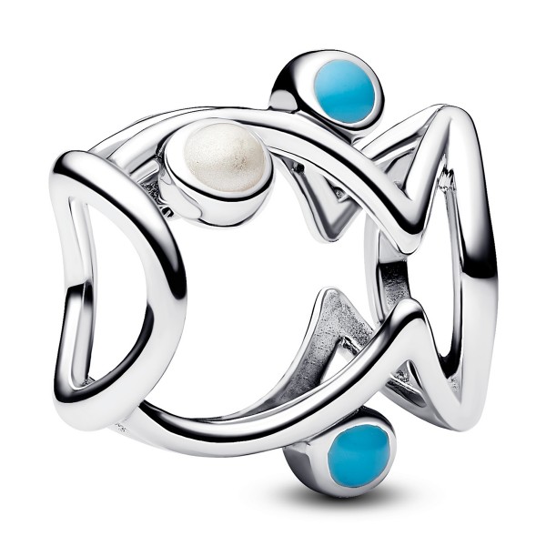 Offen gearbeiteter Fisch PANDORA Charm Sterling-Silber 793819C01