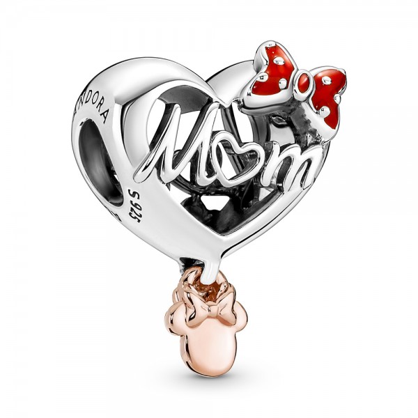 Disney Minnie Maus Mum Herz PANDORA Charm 781142C01