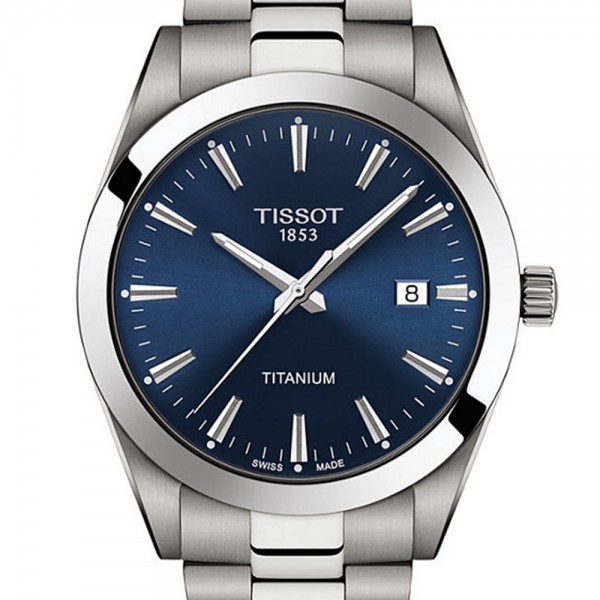 Tissot Herrenuhr Gentleman Titanium T1274104404100