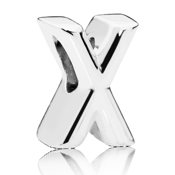 PANDORA Buchstabe Letter X silver charm 797478