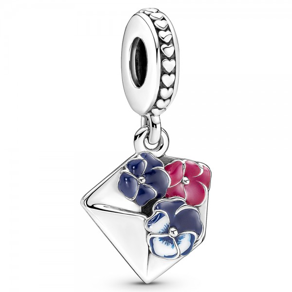 Stiefmütterchen Briefumschlag PANDORA Charm-Anhänger 790787C01