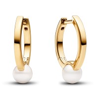 Pandora Behandelte Süßwasserperle Creolen 263170C01 Pandora Behandelte Süßwasserperle Creolen 263170C01