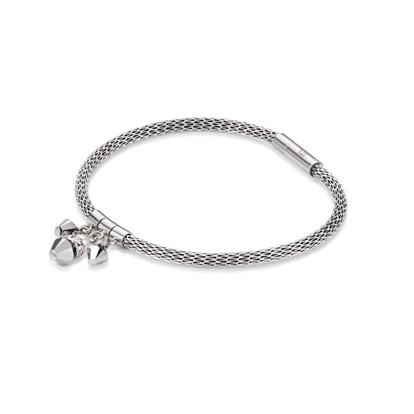 Coeur De Lion Armband Tropfen Swarovski® Kristalle &amp; Crystal Pearl &amp; Mesh silber 4825311700