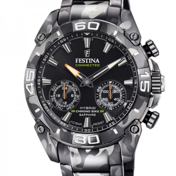 F20545/1 FESTINA Connected 2021 Schwarz Stahlband