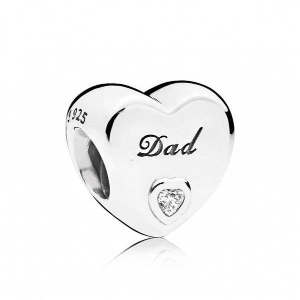 PANDORA Charm Dad-Herz 796458CZ