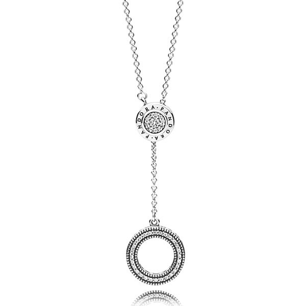 PANDORA Halskette logo silver Y-necklace 397445CZ-70