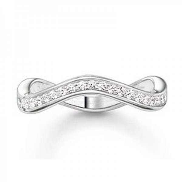 TR2010-051-14-54 Thomas Sabo Ring - Sterling Silber - Zirkonia - weiß