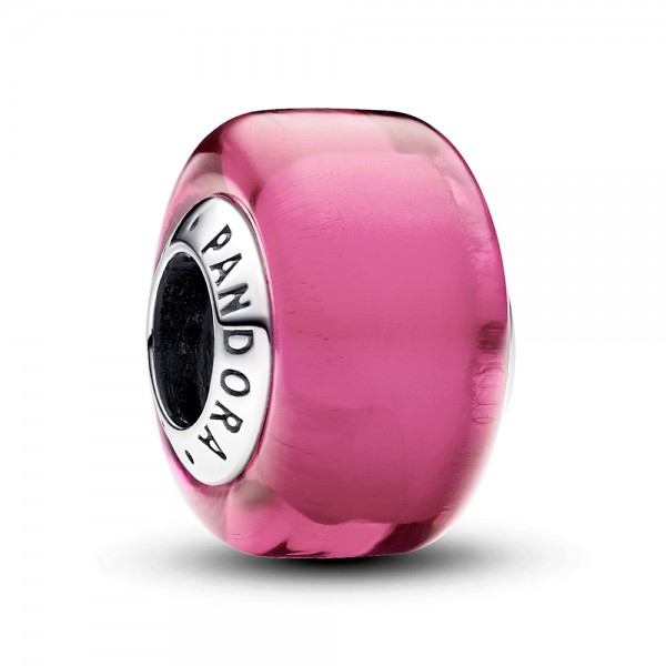 PANDORA Rosafarbenes Murano-Glas Mini-Charm 793107C00